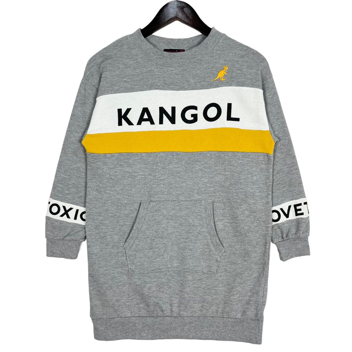 image of Kangol Women Pocket Sweatshirt in Grey (Size Small)