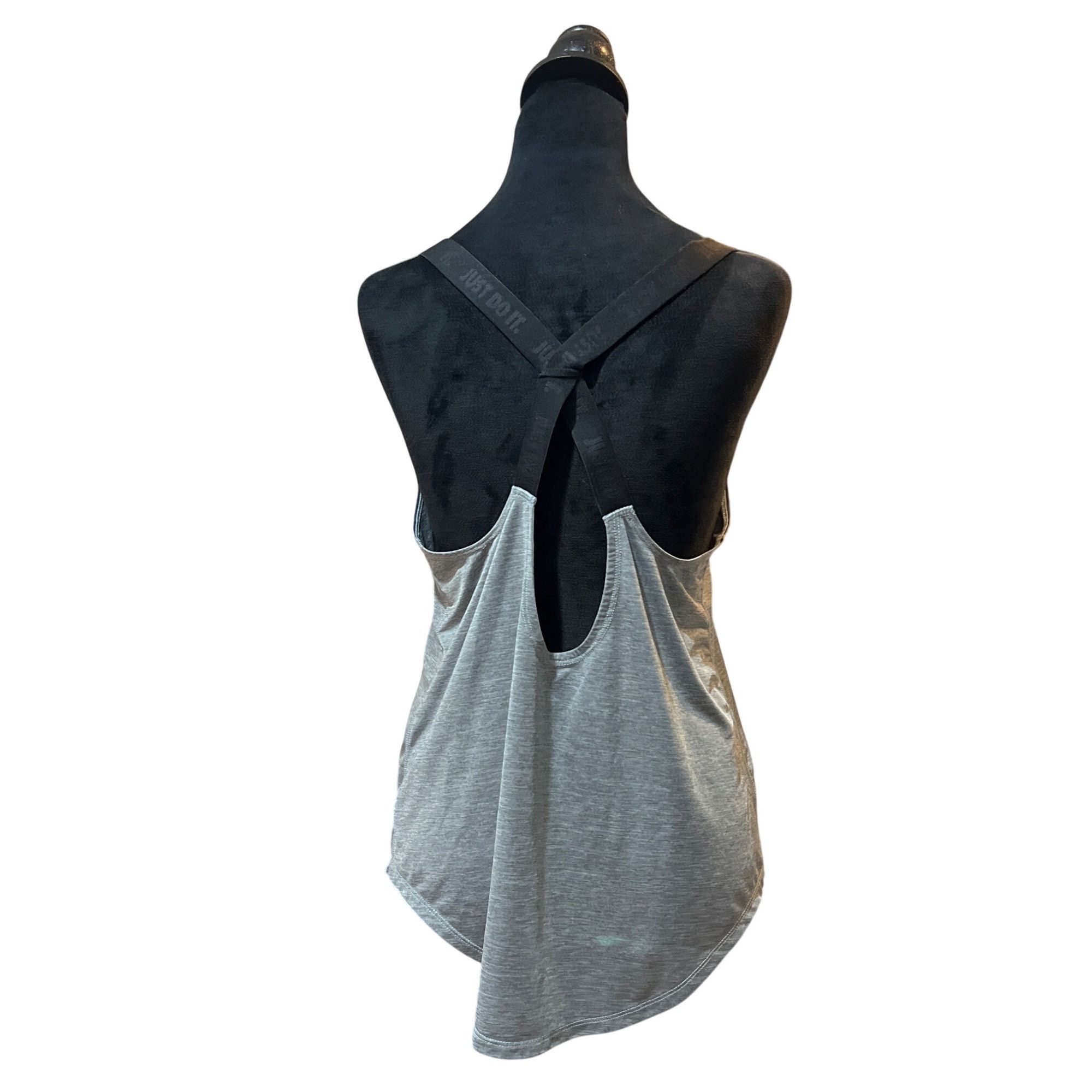 Nike NIKE Gray Dri-Fit Women's Racerback Top Size M / US 6-8 / IT 42-44 - 3 Thumbnail