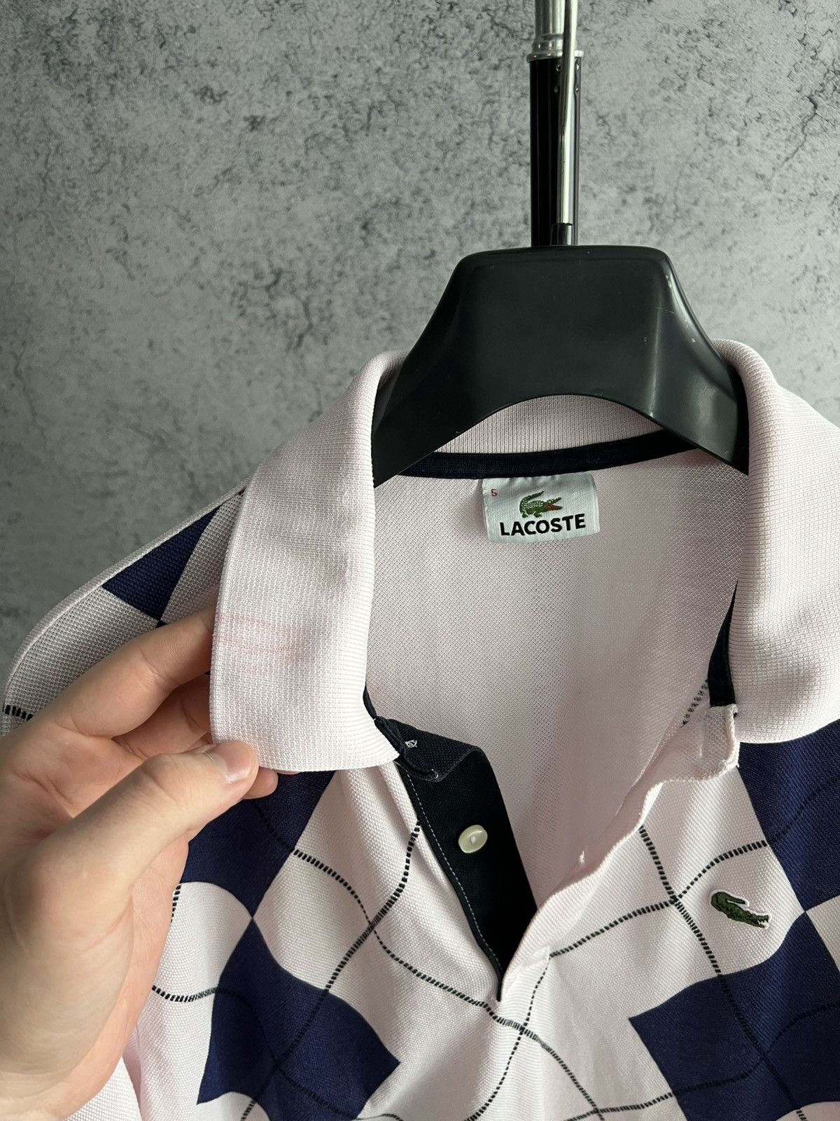 Lacoste Vintage Lacoste Polos Preppy Style 2000s Geometric Pattern Size M / US 6-8 / IT 42-44 - 16 Thumbnail