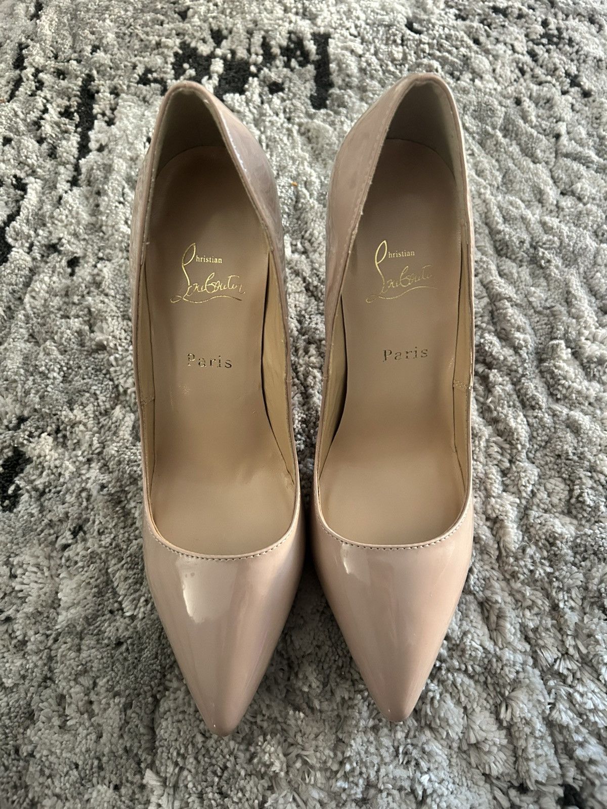 Christian Louboutin CHRISTIAN LOUBOUTIN IRIZA LEATHER PUMPS Size US 8.5 / IT 38.5 - 1 Thumbnail