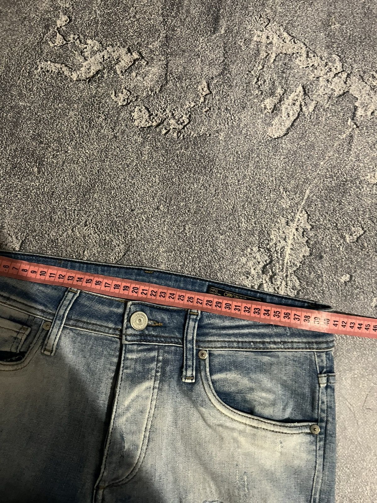 Japanese Brand Destroyed Sexy Skinny Fit Glamour Swag Jeans Size US 32 / EU 48 - 6 Thumbnail