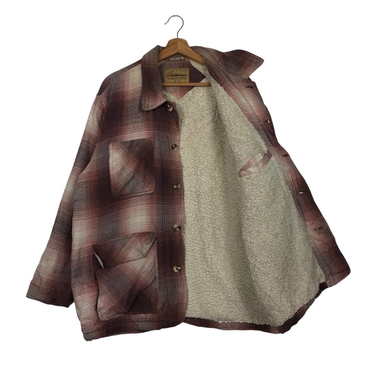 Hysteric Glamour 📌Vintage Shirt Button Jacket Shearling Tartan Design Size US L / EU 52-54 / 3 - 12 Thumbnail