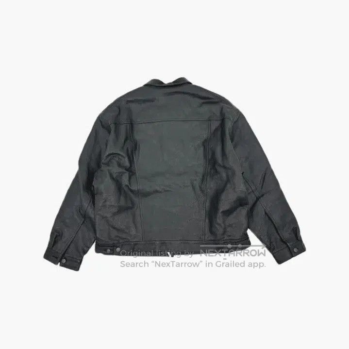 Balenciaga Balenciaga Black Oversized Leather Shirt Jacket. Size US XS / EU 42 / 0 - 3 Thumbnail