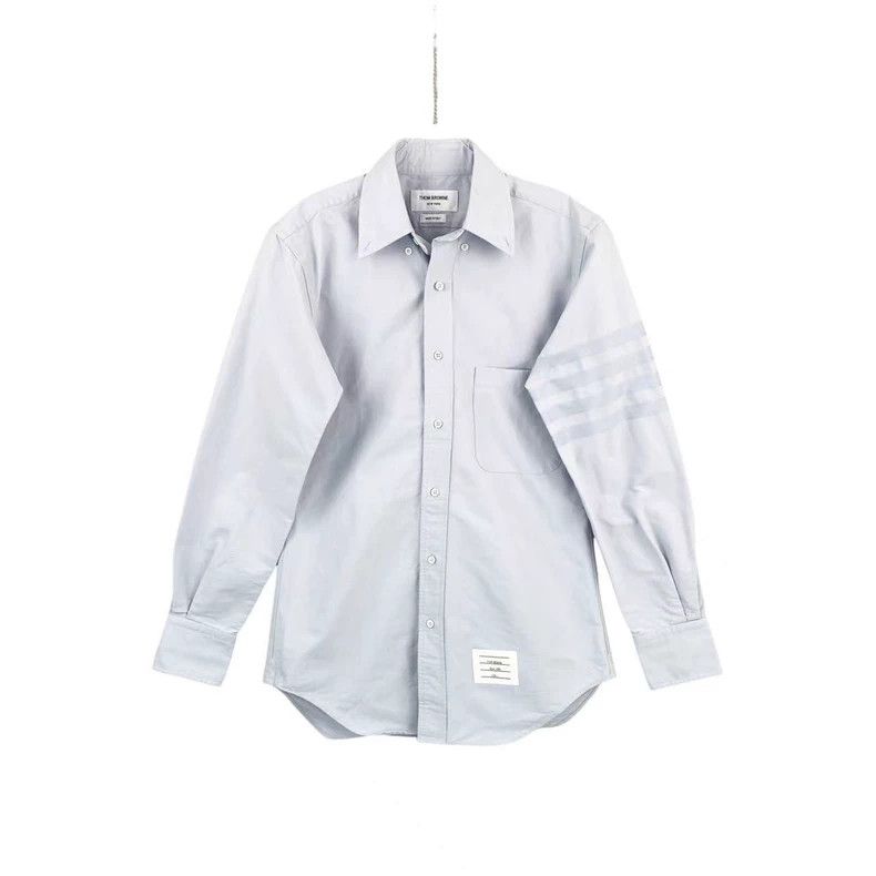 Thom Browne Thom Browne Blue striped armband shirt Size US S / EU 44-46 / 1 - 1 Thumbnail