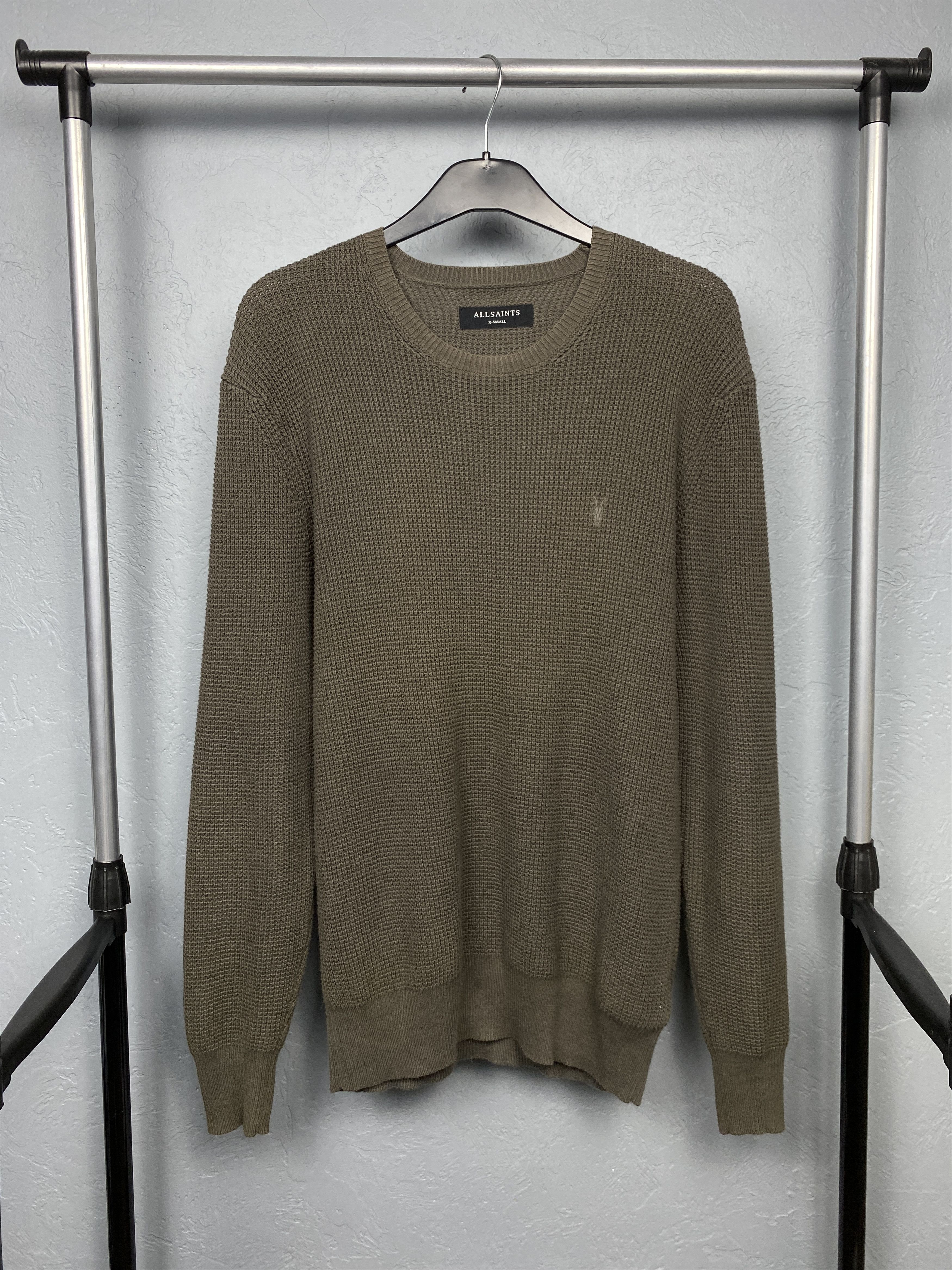 Allsaints Allsaints Mens Trias Crew Neck Knit Sweater Size US XS / EU 42 / 0 - 1 Thumbnail