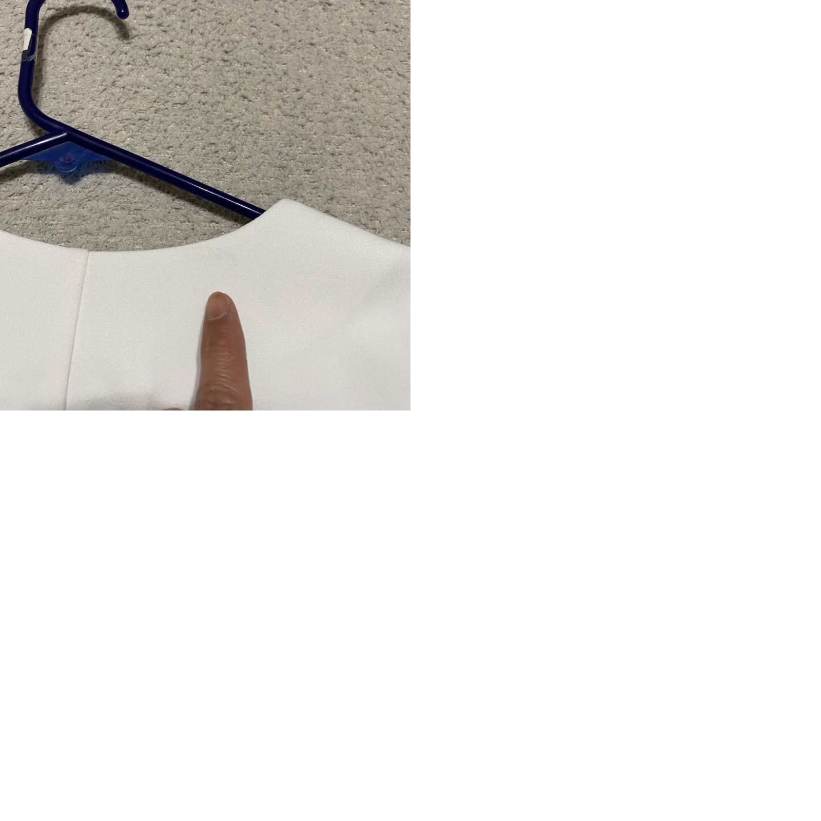Vintage Catherines Black Label Womens 3X Plus Jacket White Open Front Crochet Sides Size XXL / US 16-18 / IT 52-54 - 9 Thumbnail