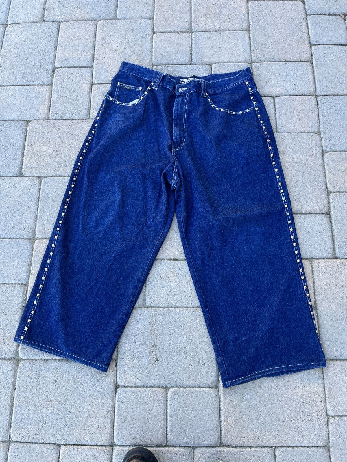 vintage-insane-vintage-studded-raw-blue-denim-jeans-grailed