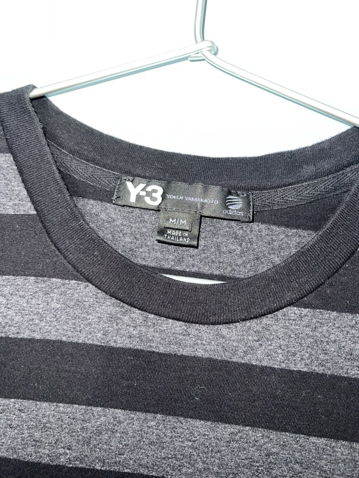 Y-3 Y-3 YOHJI YAMAMOTO ADIDAS STRIPE HEATHER SHIRT Size US M / EU 48-50 / 2 - 2 Thumbnail