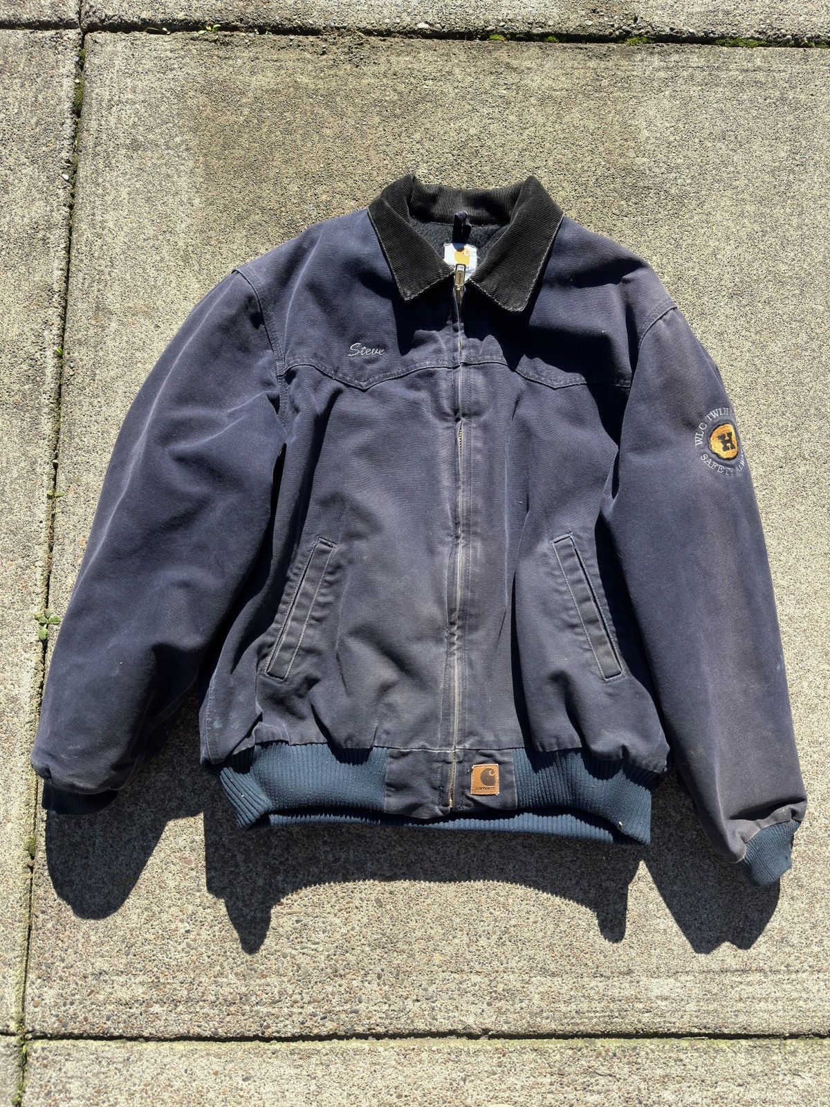 Gilet Carhartt Vintage Années 90 - Made In USA, Matelassé, Doublé, Taille L - Occasion Parfait état