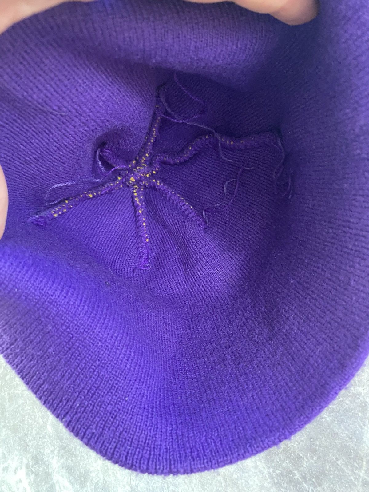 Corteiz Corteiz Alcatraz Skully Hat Big Logo Purple Beanie Size ONE SIZE - 4 Thumbnail
