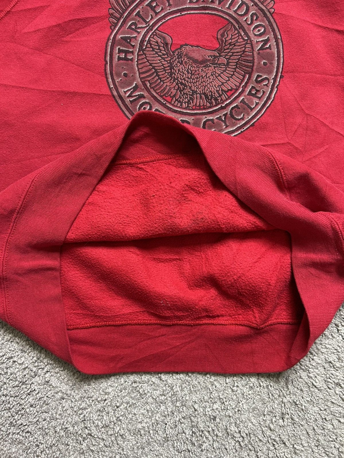Vintage Vintage Y2K Harley Eagle Flames Crewneck Sweatshirt 2005 Size US L / EU 52-54 / 3 - 6 Thumbnail