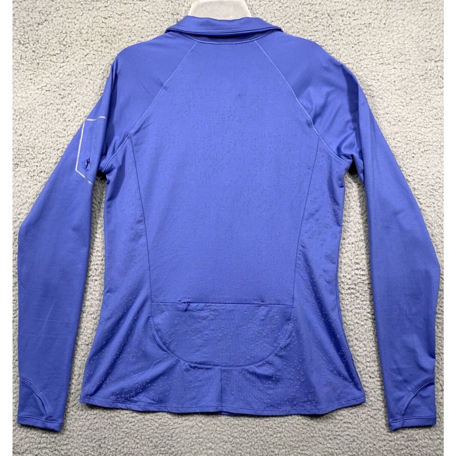 Under Armour Under Armour All Season Gear 1/2 Zip Pullover Shirt L Blue Athletic Womens Long Sleeve Zip Pocket Thumb Holes Size L / US 10 / IT 46 - 4 Thumbnail