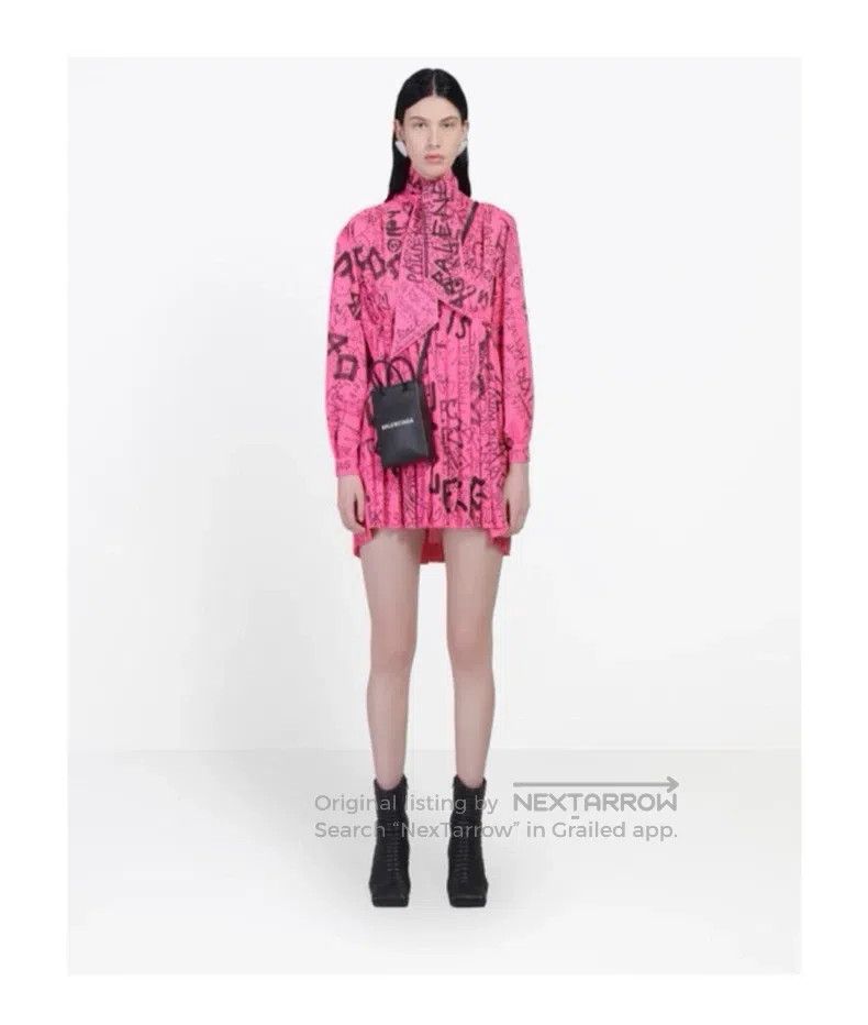 Balenciaga Balenciaga Hand-drawn graffiti dress Size XS / US 0-2 / IT 36-38 - 3 Thumbnail