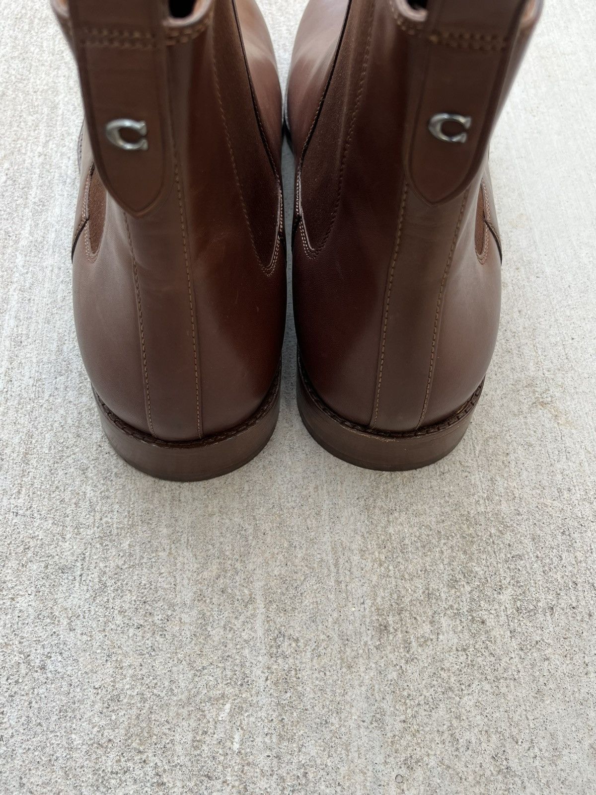 Coach COACH Dalton Smooth Brown Leather Chelsea Boots Men's 12 D Size US 12 / EU 45 - 5 Thumbnail