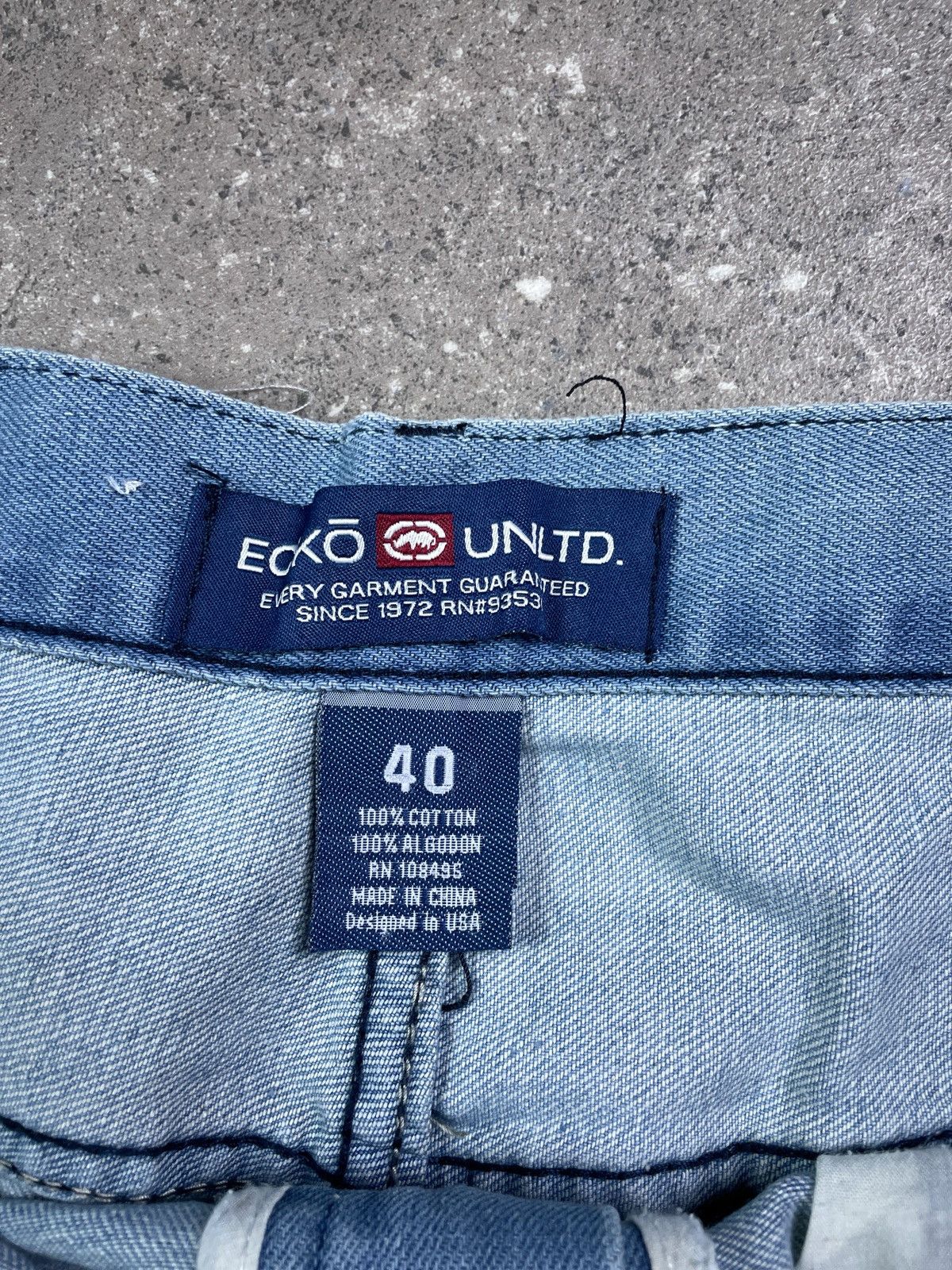 Ecko Unltd. × Vintage Vintage Y2K Ecko Unltd Baggy Hip Hop Denim Pants Size US 40 / EU 56 - 3 Thumbnail