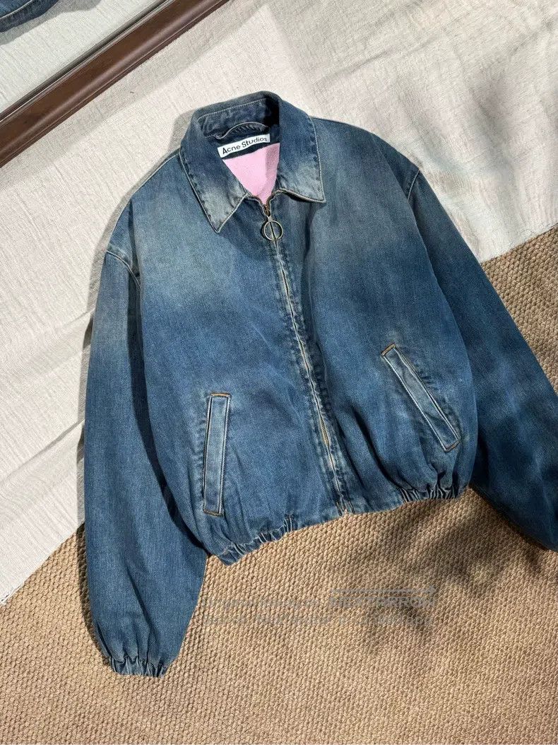Acne Studios Acne Studios SS23 Denim Series Loose Fit Jean Jacket, Blue Size US S / EU 44-46 / 1 - 1 Thumbnail