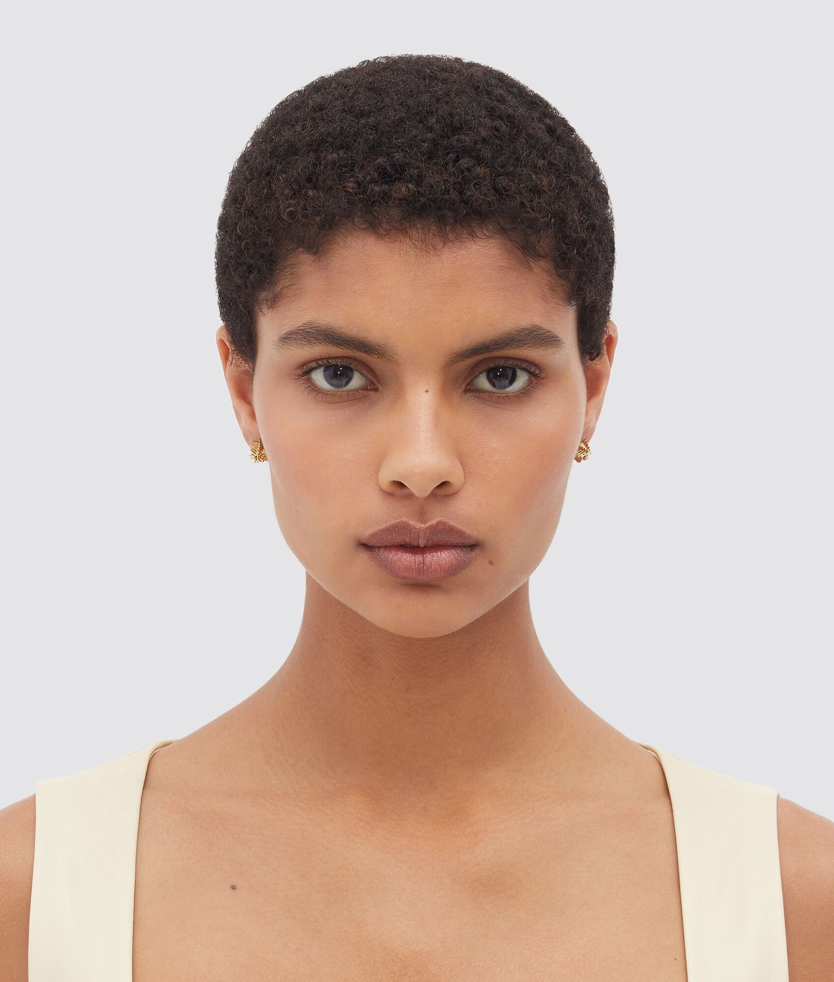 Bottega Veneta o1n1vont0325 Size: OS / Layer Earring in Gold Size ONE SIZE - 2 Thumbnail