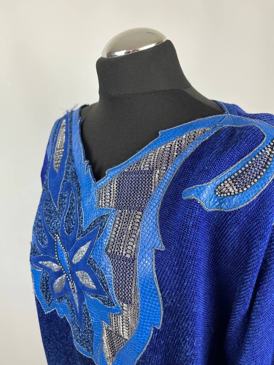 Roberto Cavalli Roberto Cavalli Firenze Sweater Genuine Leather Applique Size XL / US 12-14 / IT 48-50 - 5 Thumbnail