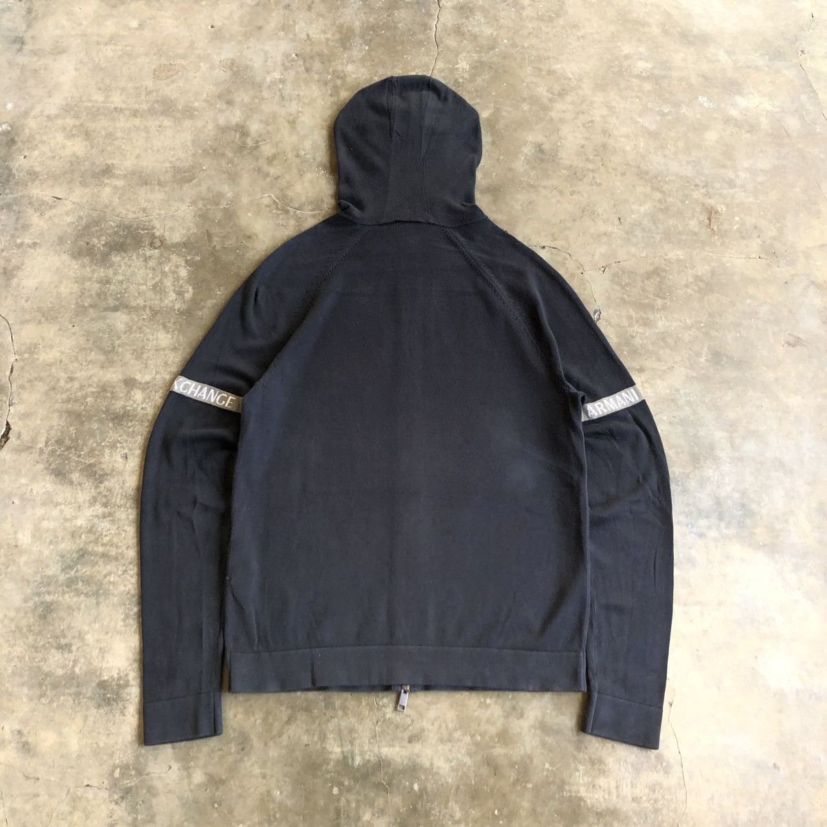 Armani Exchange Armani Exchange Logo Slevee Taped Ziphoodie Black Luxury Size US L / EU 52-54 / 3 - 12 Thumbnail