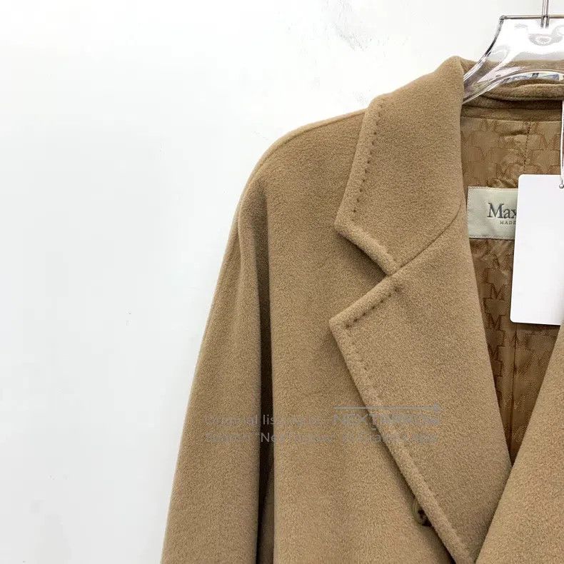 Max Mara Max Mara Brown Sheep Wool Lapel Double Breasted Long Sleev Size M / US 6-8 / IT 42-44 - 3 Thumbnail