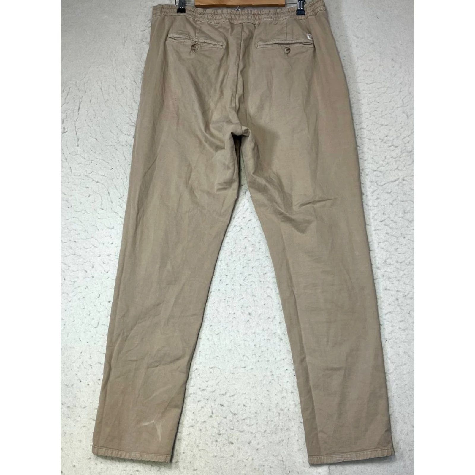Marine Layer VINTAGE Marine Layer Men Pants Chino Slim Straight 30in Inseam Beige Brown XL Size US 36 / EU 52 - 2 Thumbnail