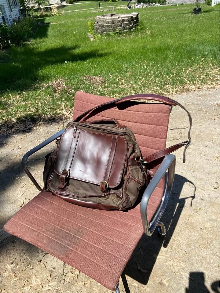 Other Vintage Korchimar Waxed Canvas/Leather Messenger Bag Size ONE SIZE - 1 Thumbnail