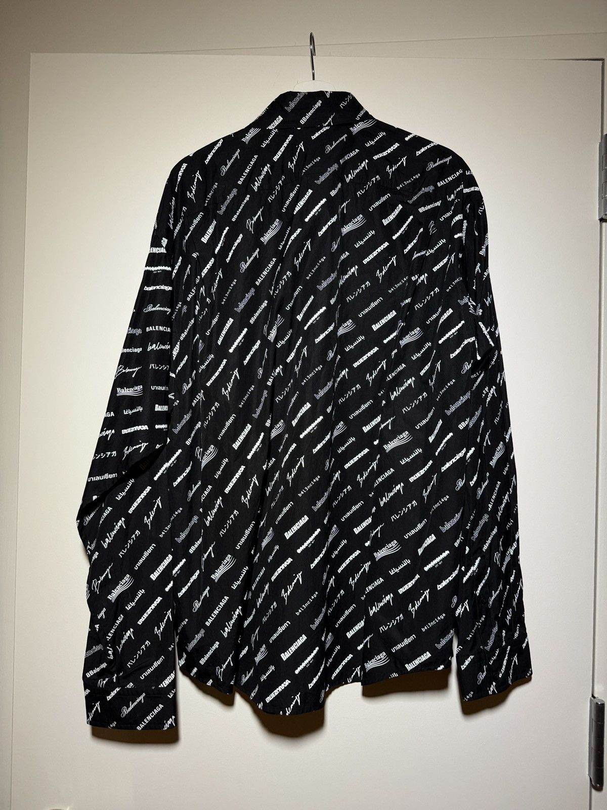 Balenciaga Balenciaga Signature Print Button-Up 39 Size US S / EU 44-46 / 1 - 23 Thumbnail