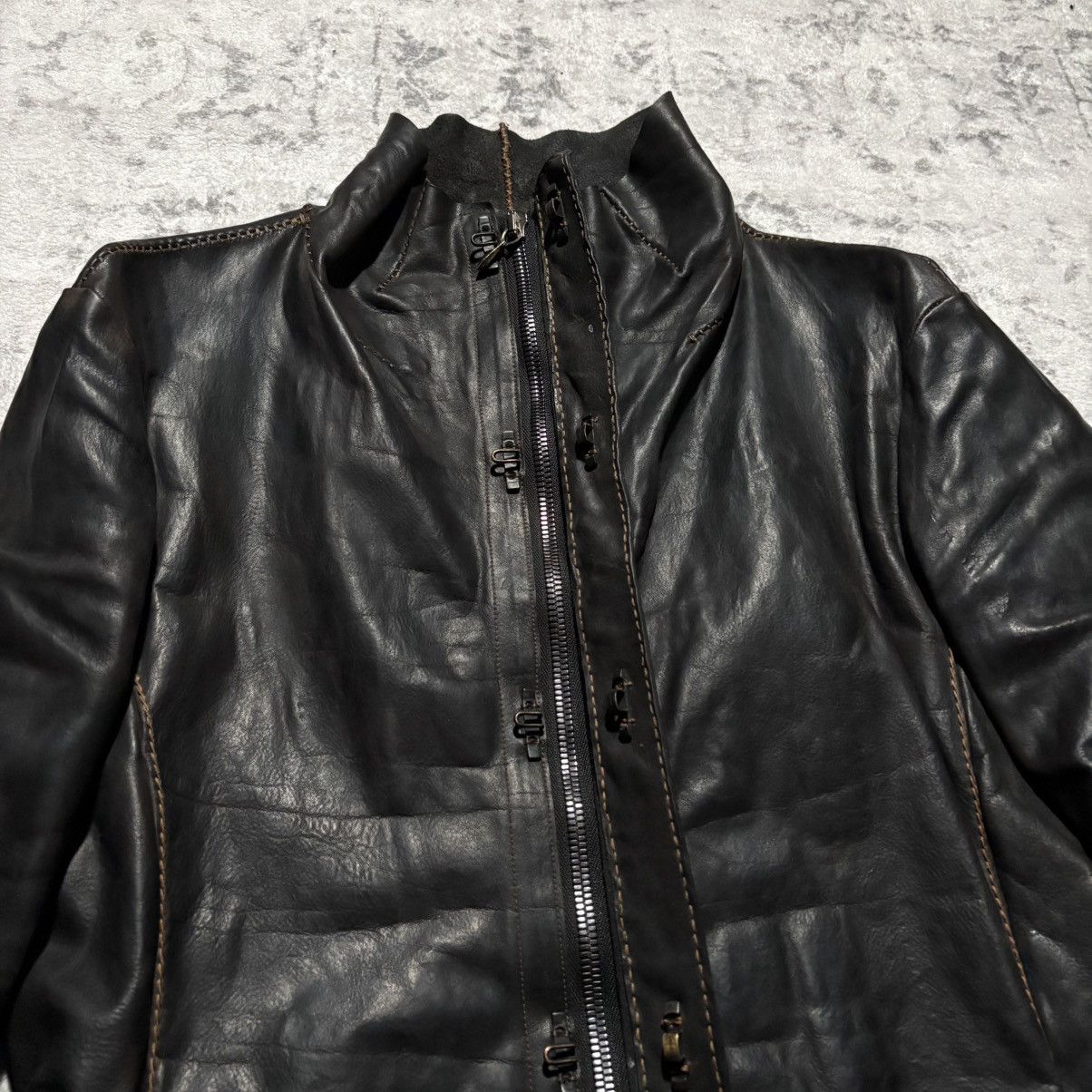 Incarnation Incarnation AW13 Scar Stitched High Neck Leather Jacket | M Size US M / EU 48-50 / 2 - 8 Thumbnail