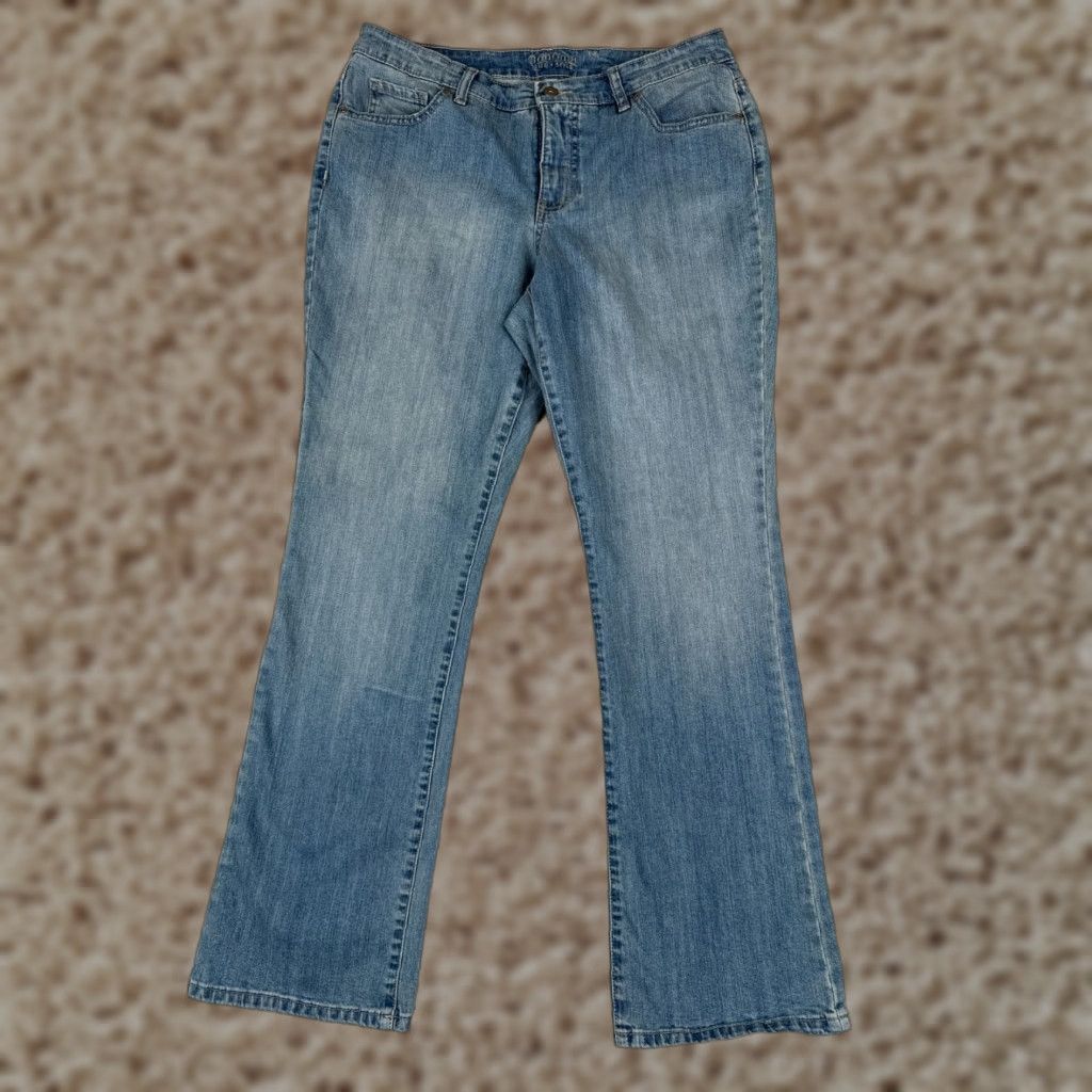 Vintage Sonoma Jeans Womens 12 Blue Denim Jeans Bootcut Mid Rise Cotton Blend 31x30 Womens Size 34" / US 12 / IT 48 - 1 Thumbnail