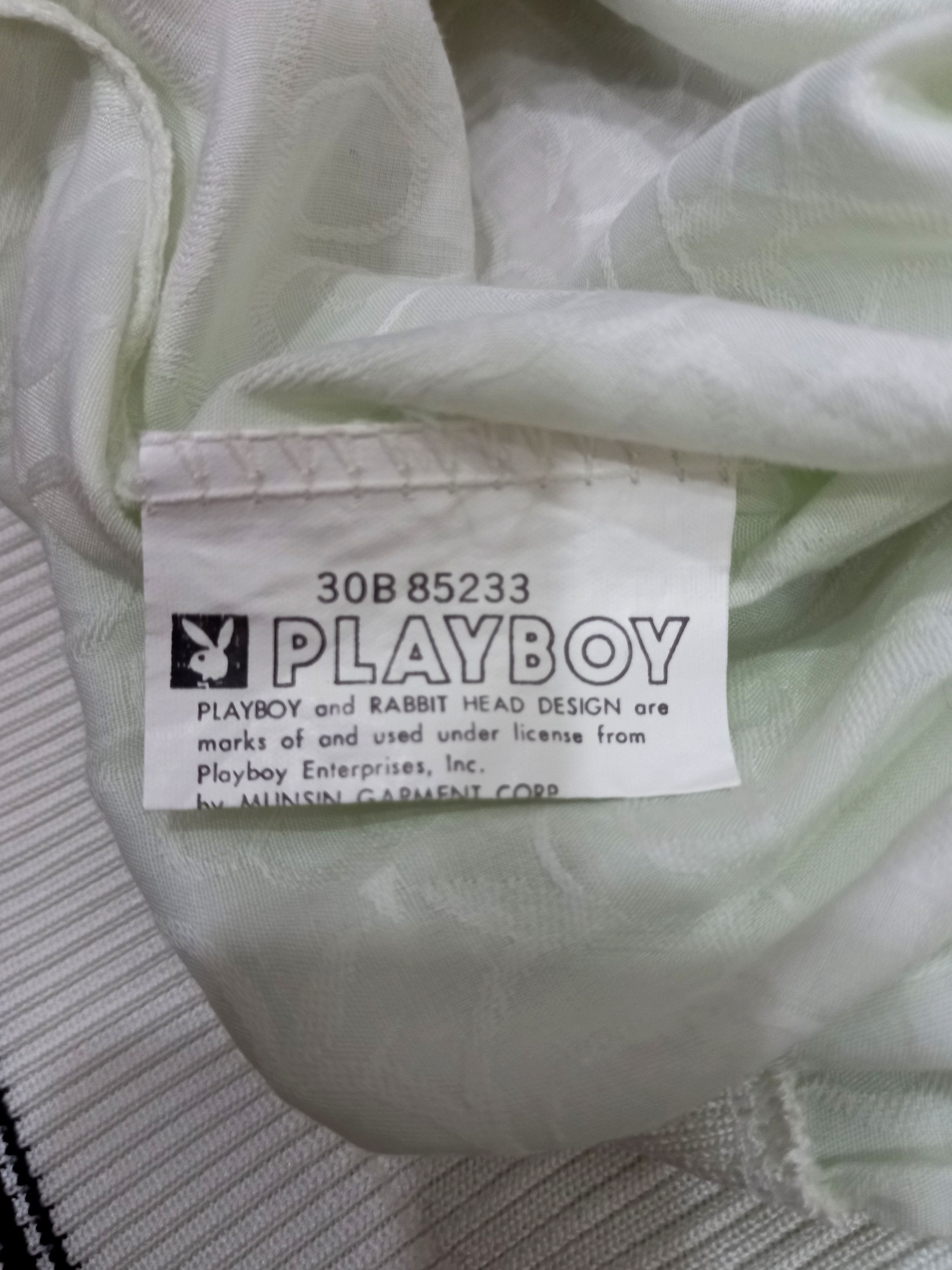Designer × Playboy × Vintage Rare! Vintage Playboy Retro Pimp Style Jacquard Viscose Top Size US L / EU 52-54 / 3 - 5 Thumbnail