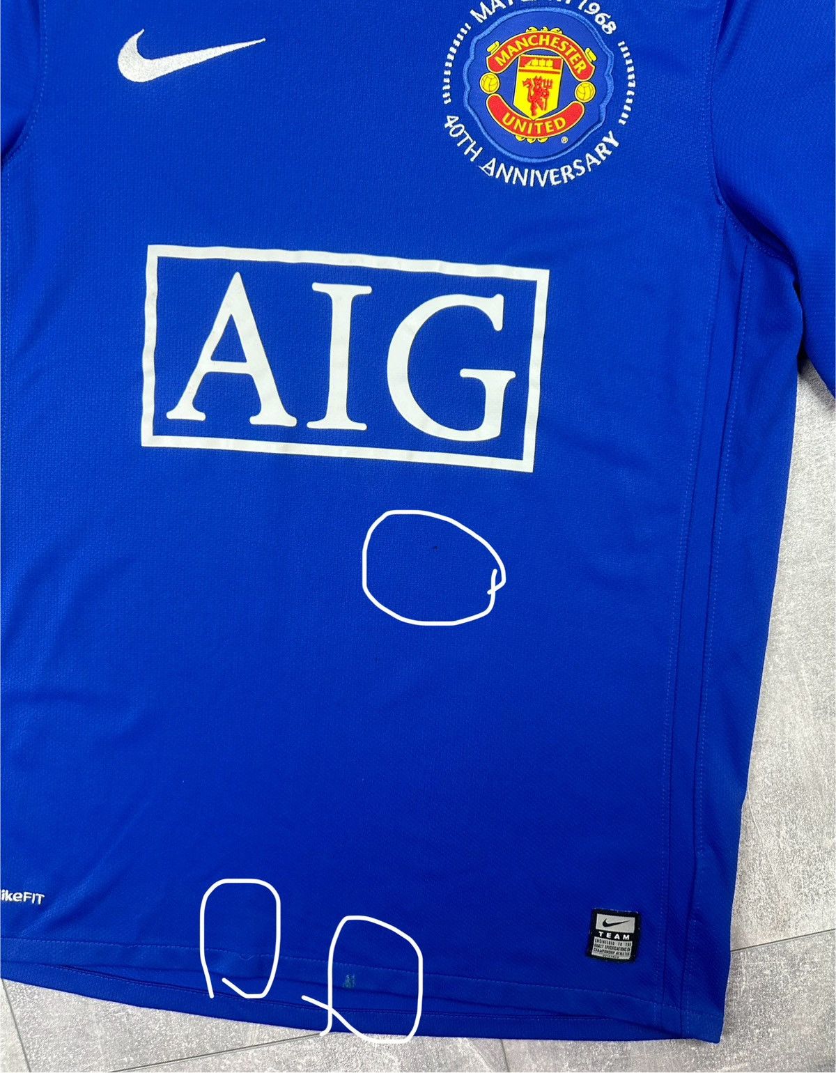 Nike Nike Manchester United 2008 Champion League Jersey Size US S / EU 44-46 / 1 - 6 Thumbnail