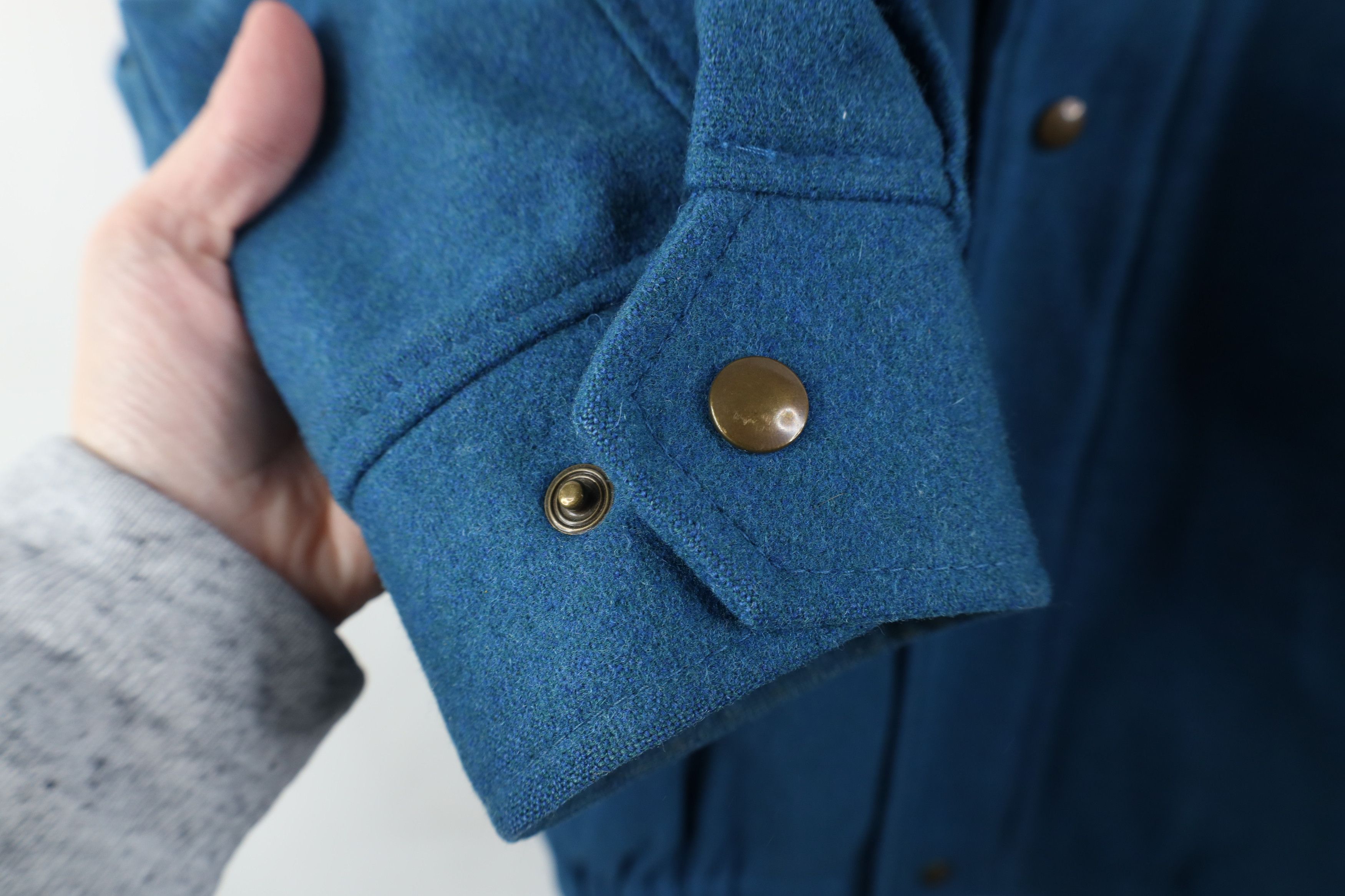 Pendleton Vintage 90s Pendleton Virgin Wool Bomber Jacket Blue USA Size US XL / EU 56 / 4 - 7 Thumbnail