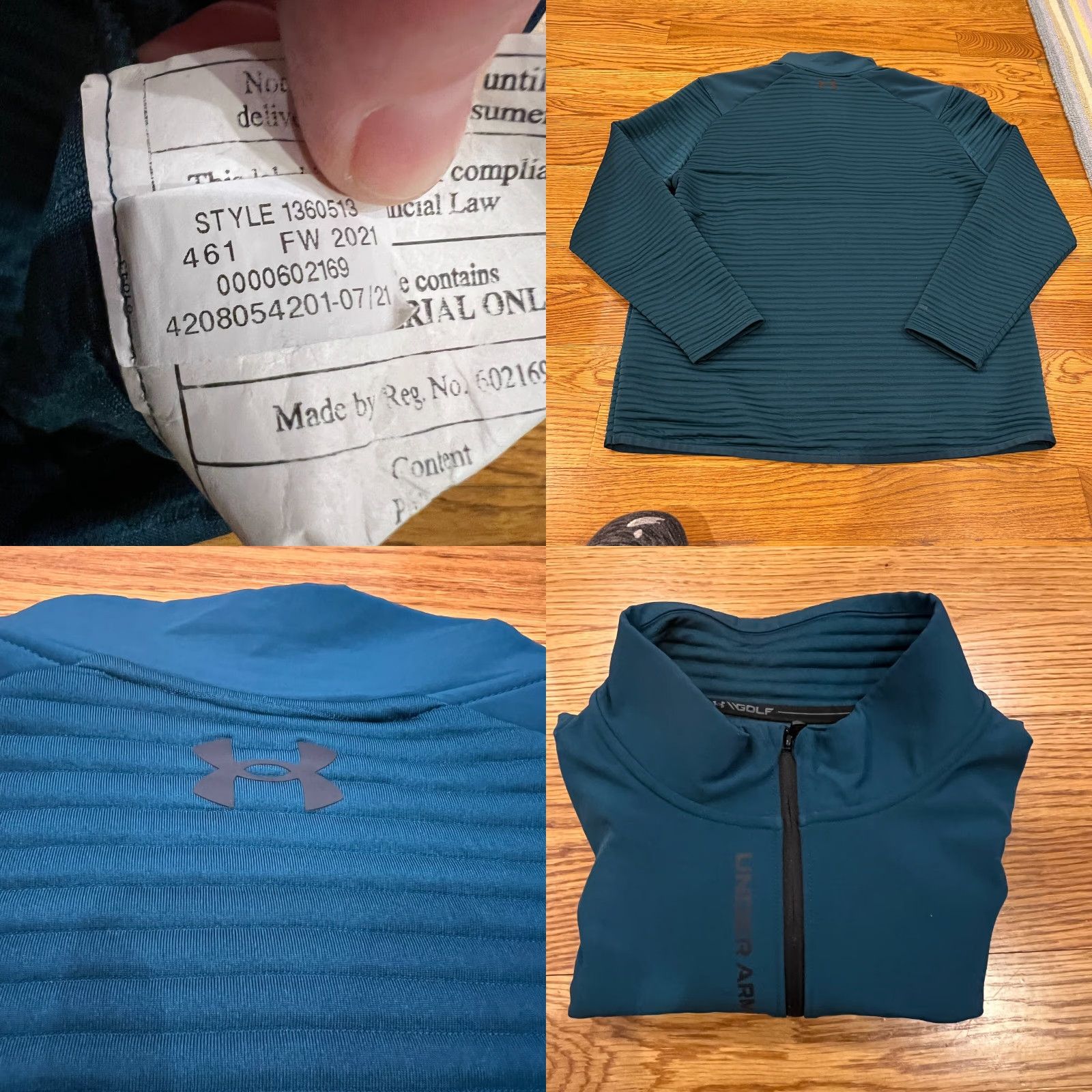 Under Armour Under Armour Men's XL Storm SweaterFleece Quarter Zip Long Sleeve Size XL Cosmic Blue Size US XL / EU 56 / 4 - 10 Thumbnail