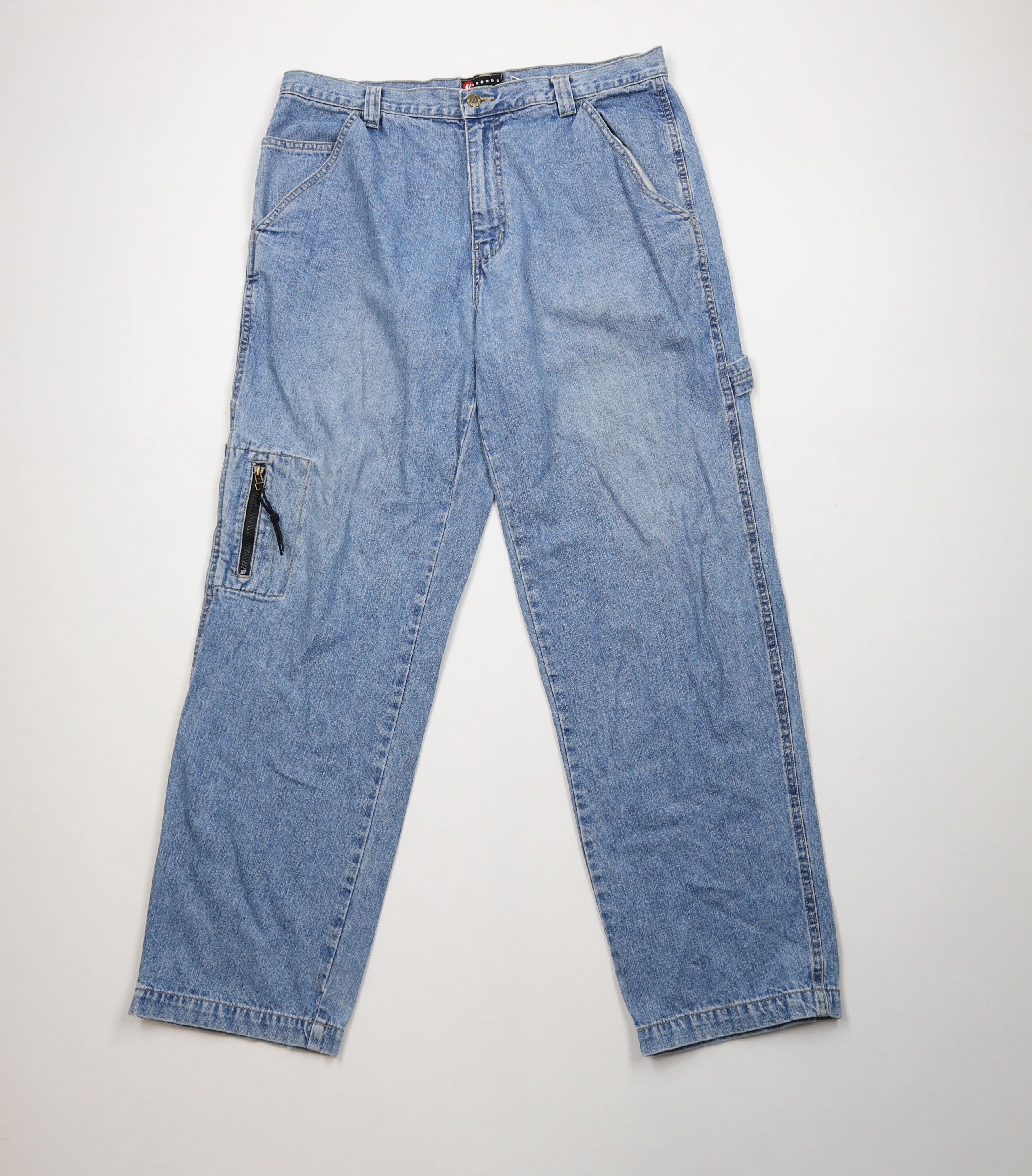 Vintage Vintage 90s Y2K Streetwear Wide Leg Skateboard Jeans Blue Size US 36 / EU 52 - 1 Thumbnail