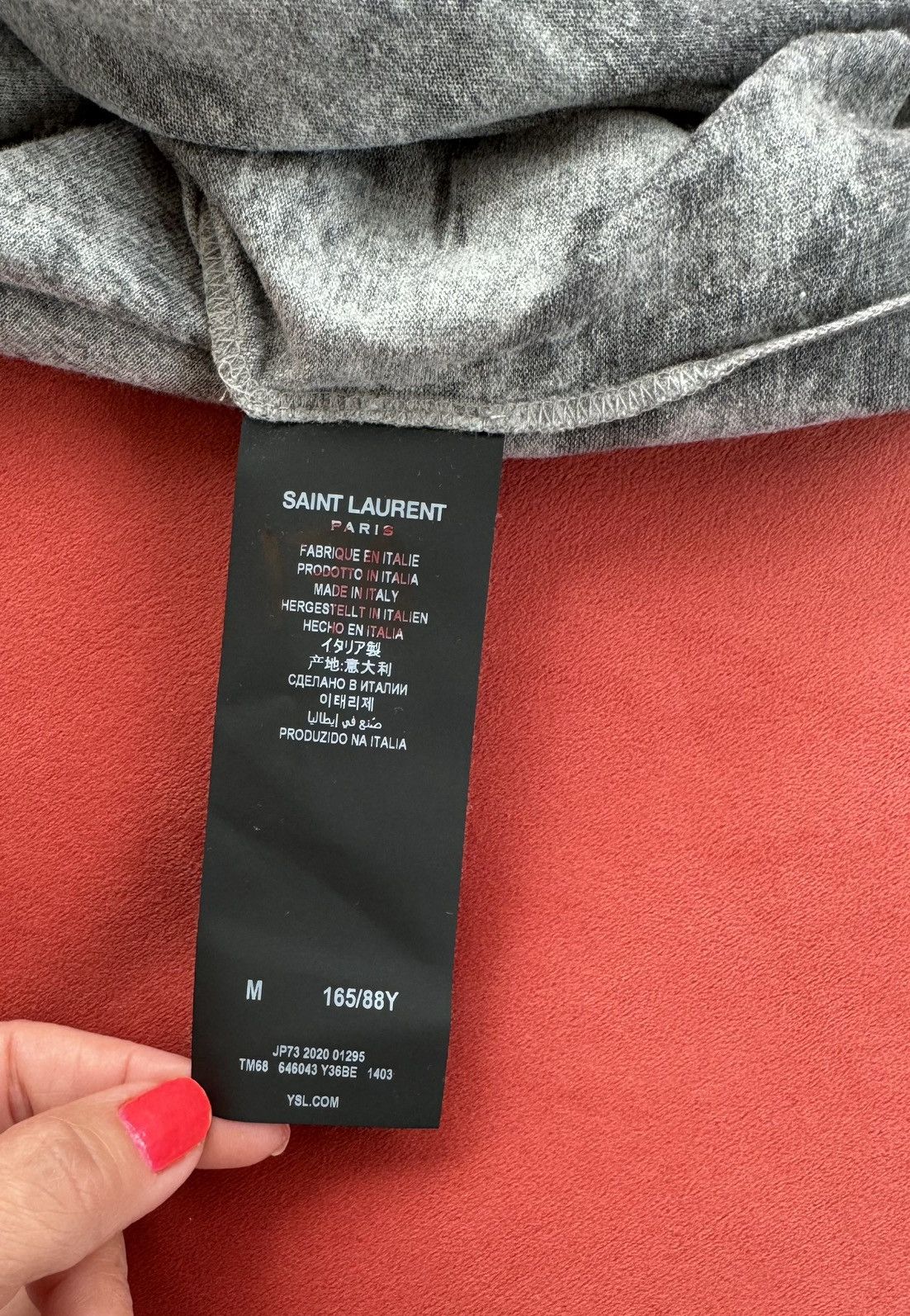 New Saint Laurent Devore t-shirt, size M
