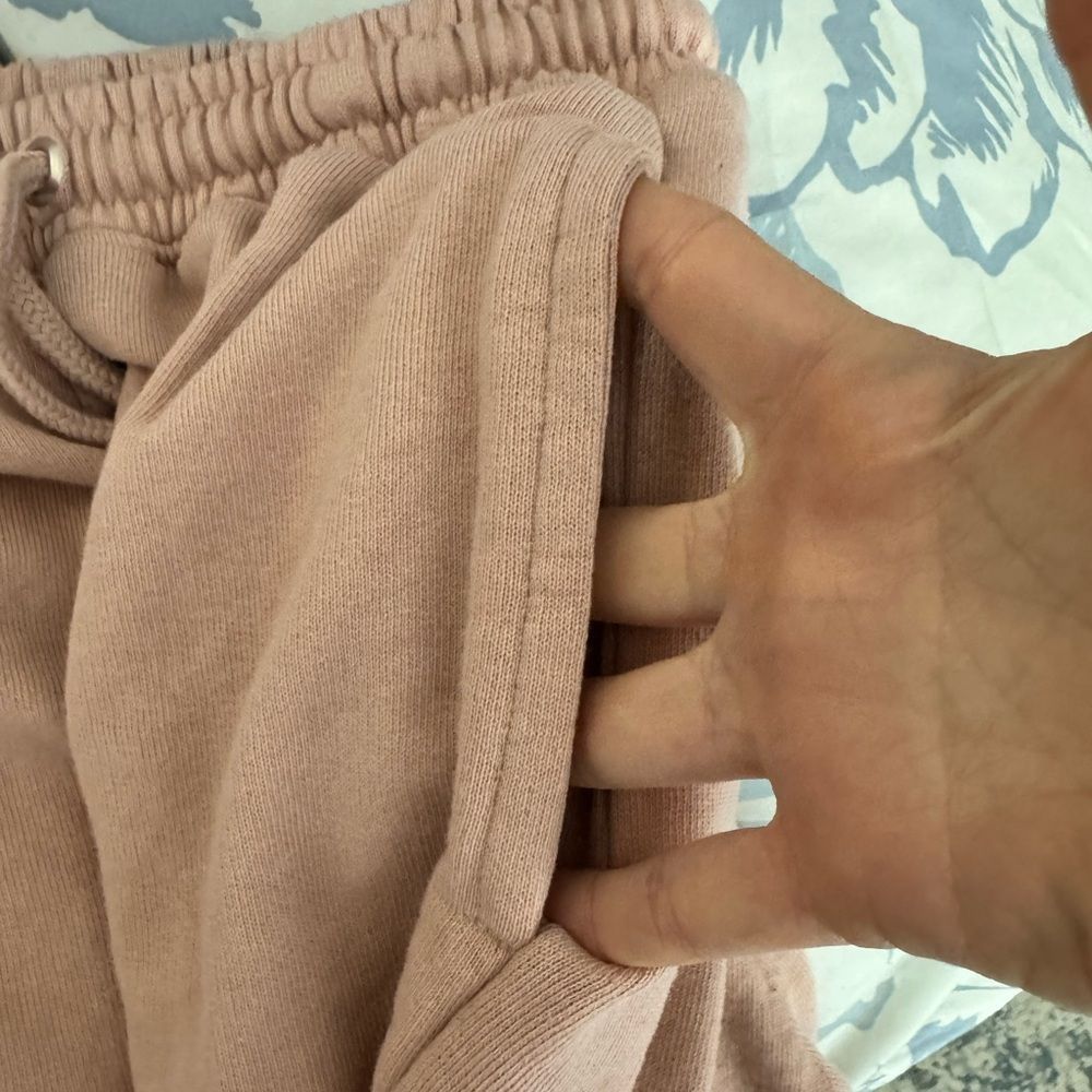 Other Missguided Light Pink Jogger Sweatpants | Elastic Waist | Si Size 28" / US 6 / IT 42 - 3 Thumbnail