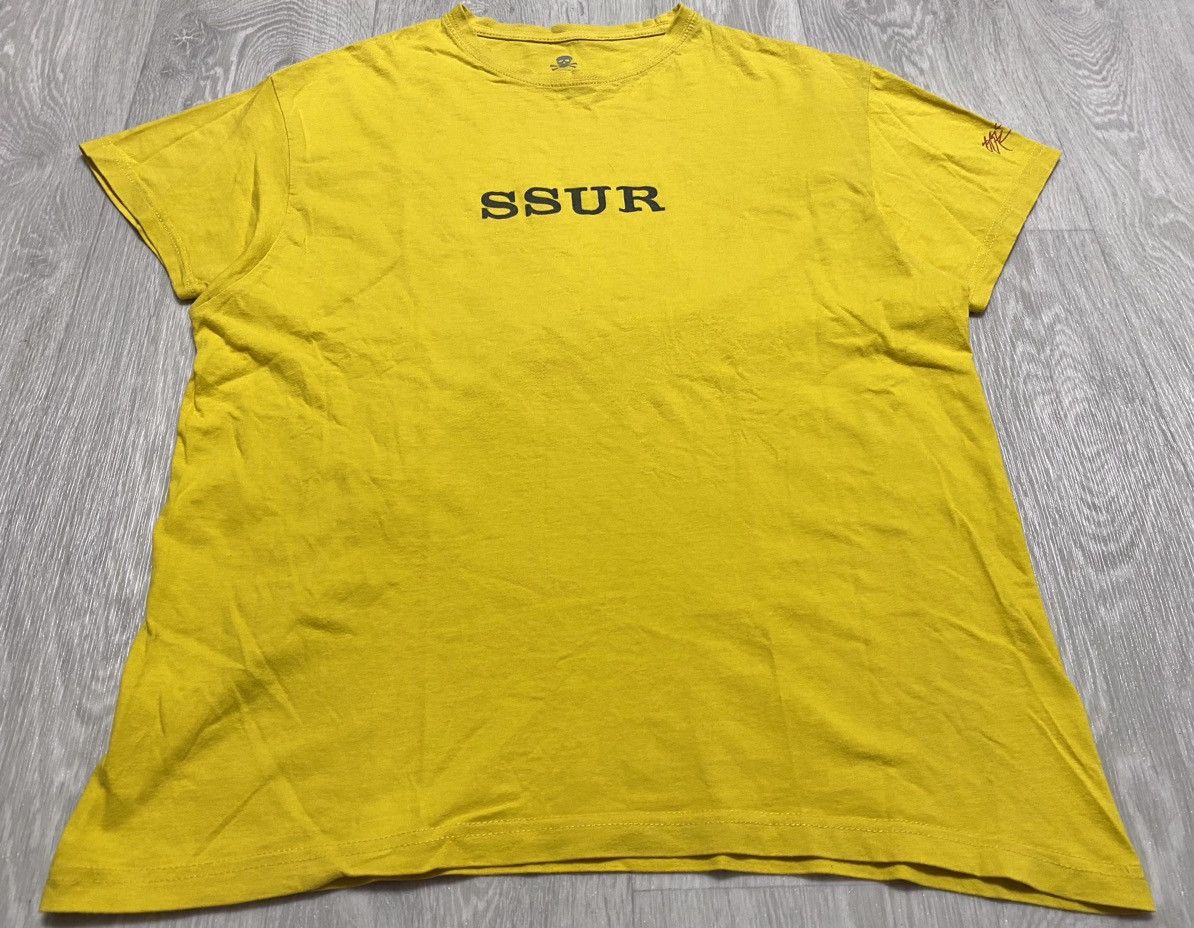 SSUR SSUR Big Print Box Logo Streetwear Yellow Cotton T-shirt Tee Size US S / EU 44-46 / 1 - 5 Thumbnail