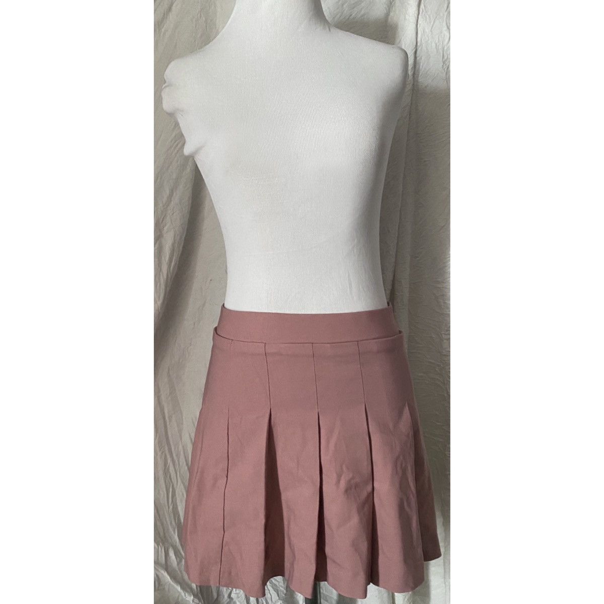 Other Wearever, Blush, Dusty Rose, Box Pleated, Mini Skirt Size 28" / US 6 / IT 42 - 7 Thumbnail