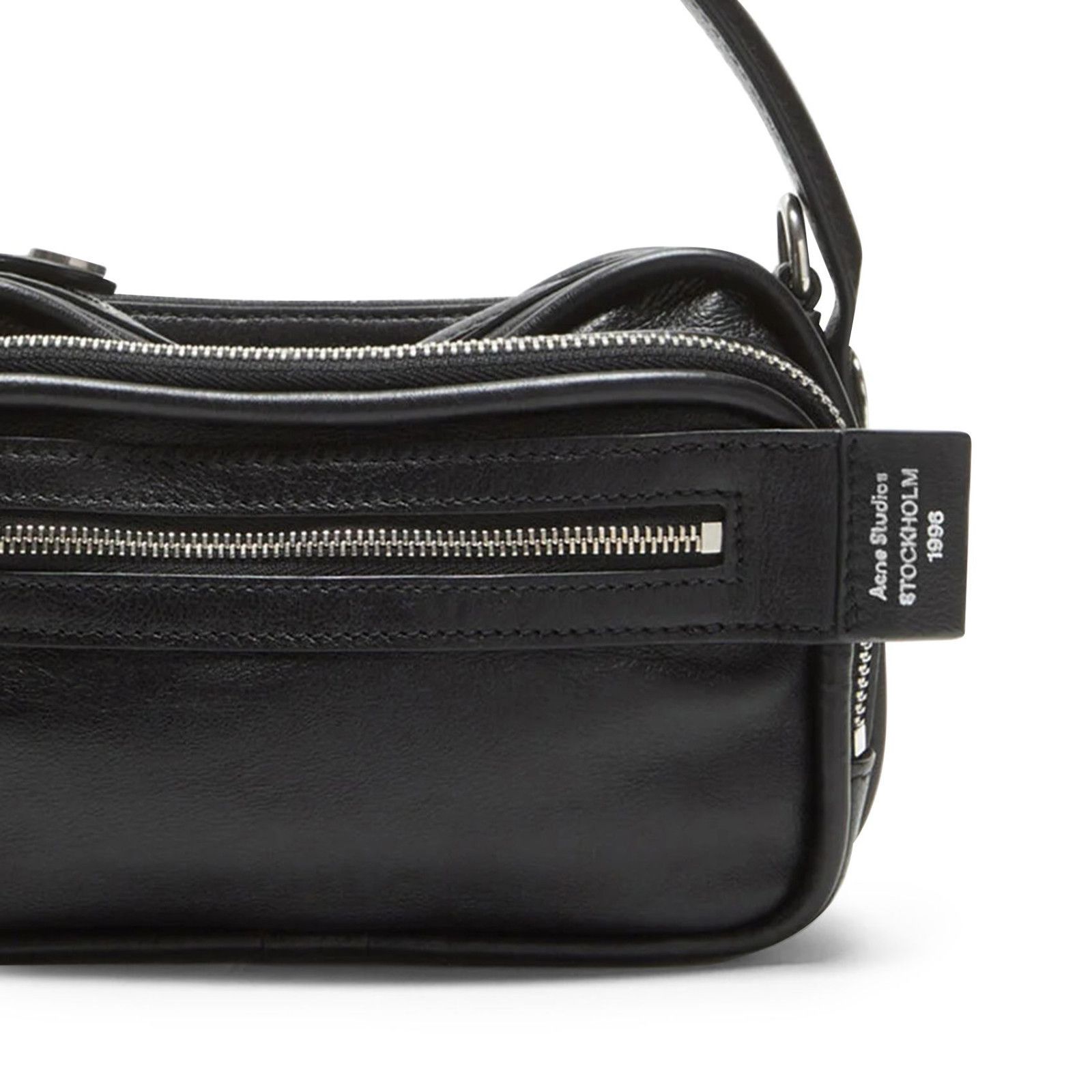 Acne Studios ACNE STUDIOS Camero Black Leather Shoulder Bag New Size ONE SIZE - 4 Thumbnail