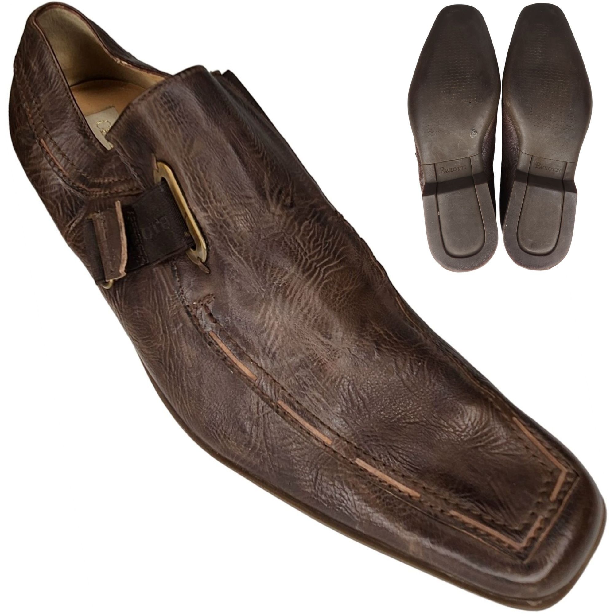 Paciotti Cesare Paciotti Italy Dress Shoes Men 9-9.5 Brown Leathe Size US 9 / EU 42 - 1 Thumbnail