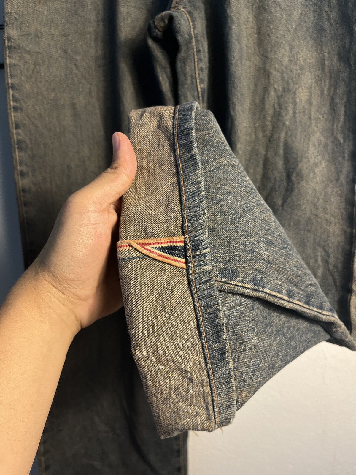 Wrangler Vintage Japan Baggy Wrangler Blue Bell Selvedge Jeans Size US 30 / EU 46 - 3 Thumbnail