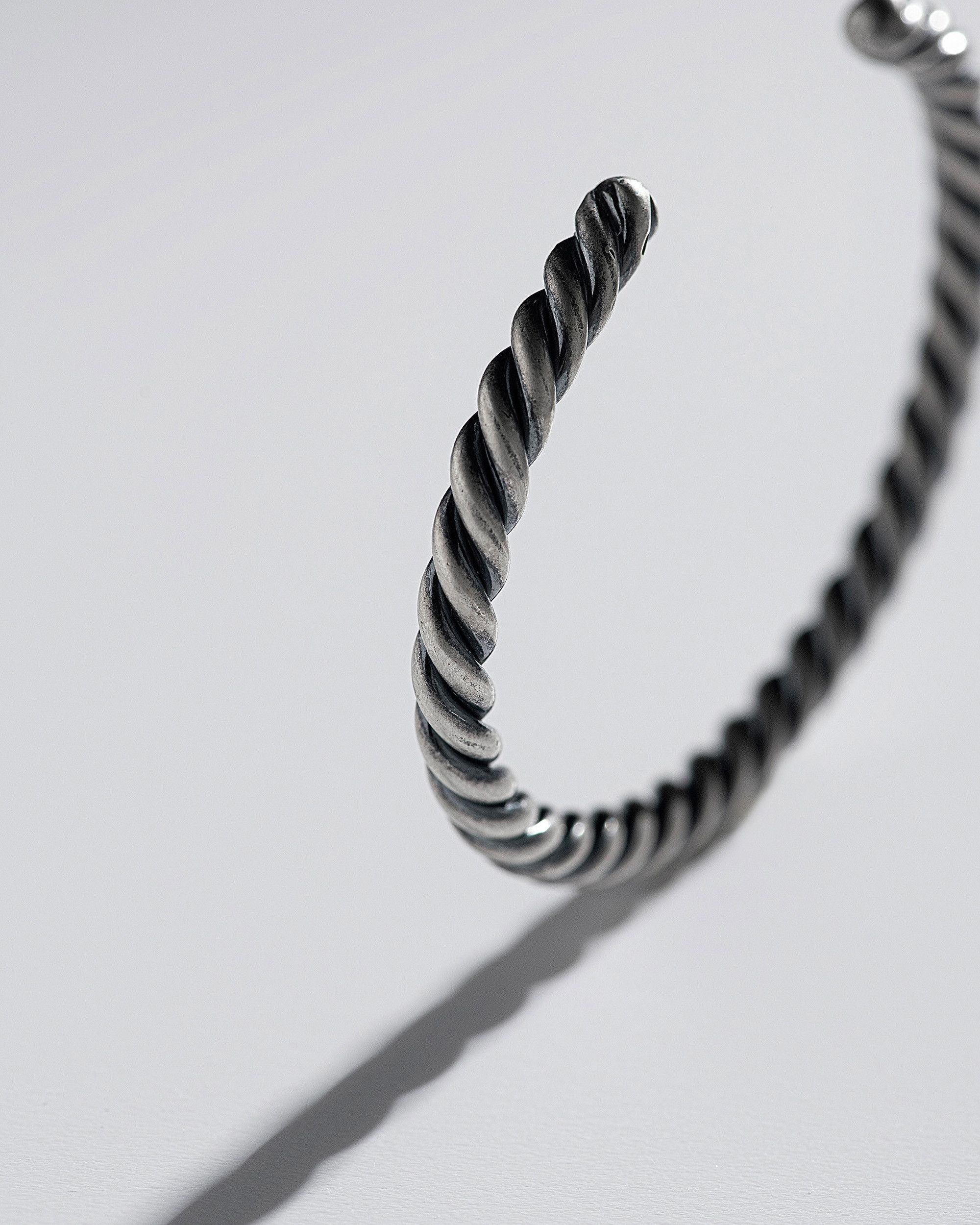 Jewelry × Vintage Silver bangle TWIST Size ONE SIZE - 4 Thumbnail
