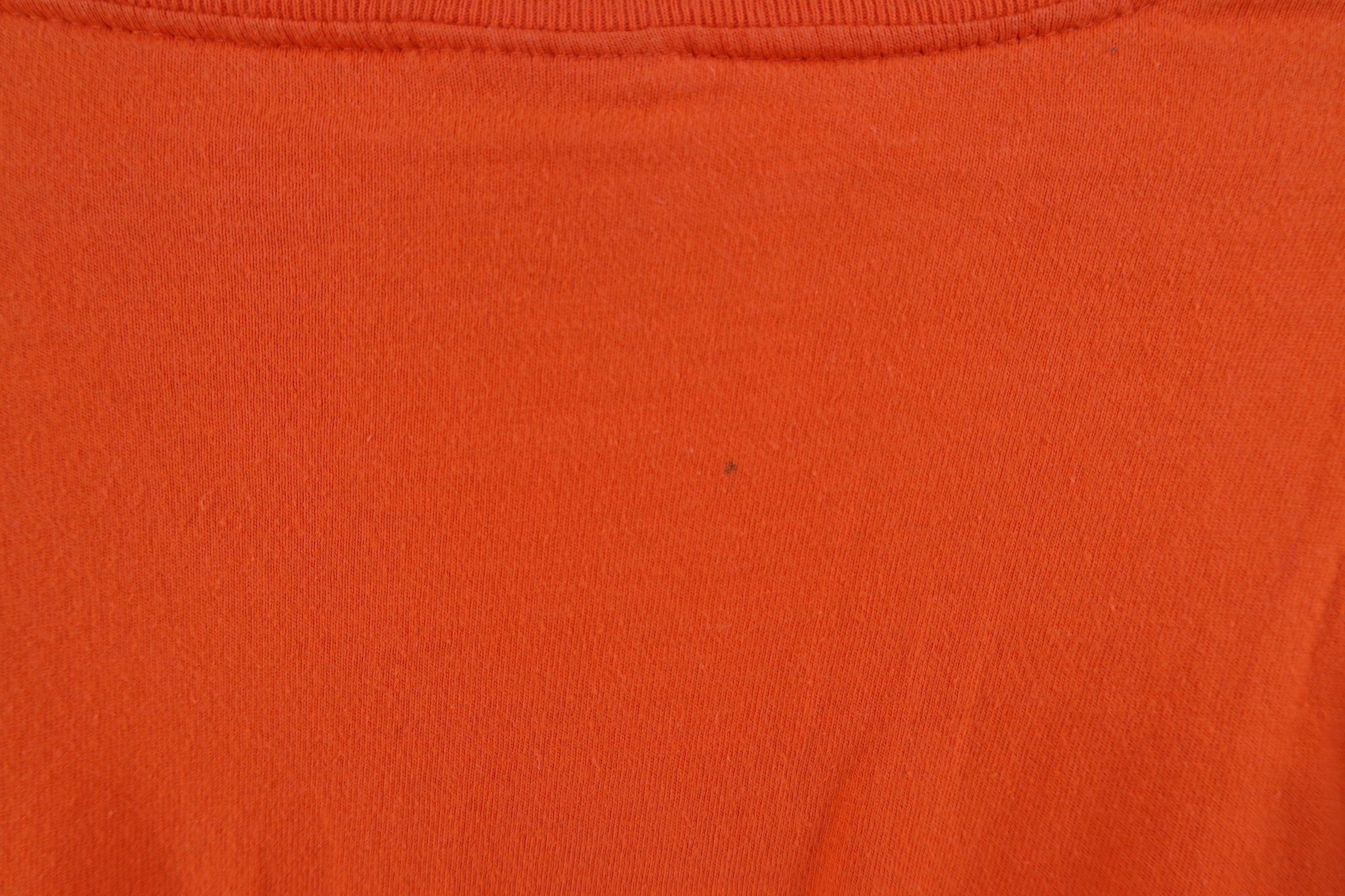 Hanes × Vintage Vintage 90s Hanes Beefy Long Sleeve T-Shirt Orange Cotton Size US XL / EU 56 / 4 - 10 Thumbnail