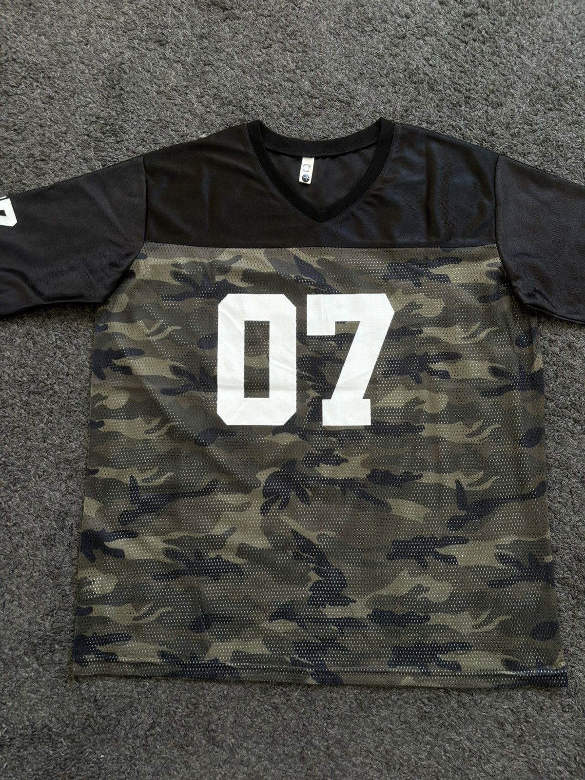 Vintage Vintage oversize unisex military black 07 football jersey Size US M / EU 48-50 / 2 - 4 Thumbnail