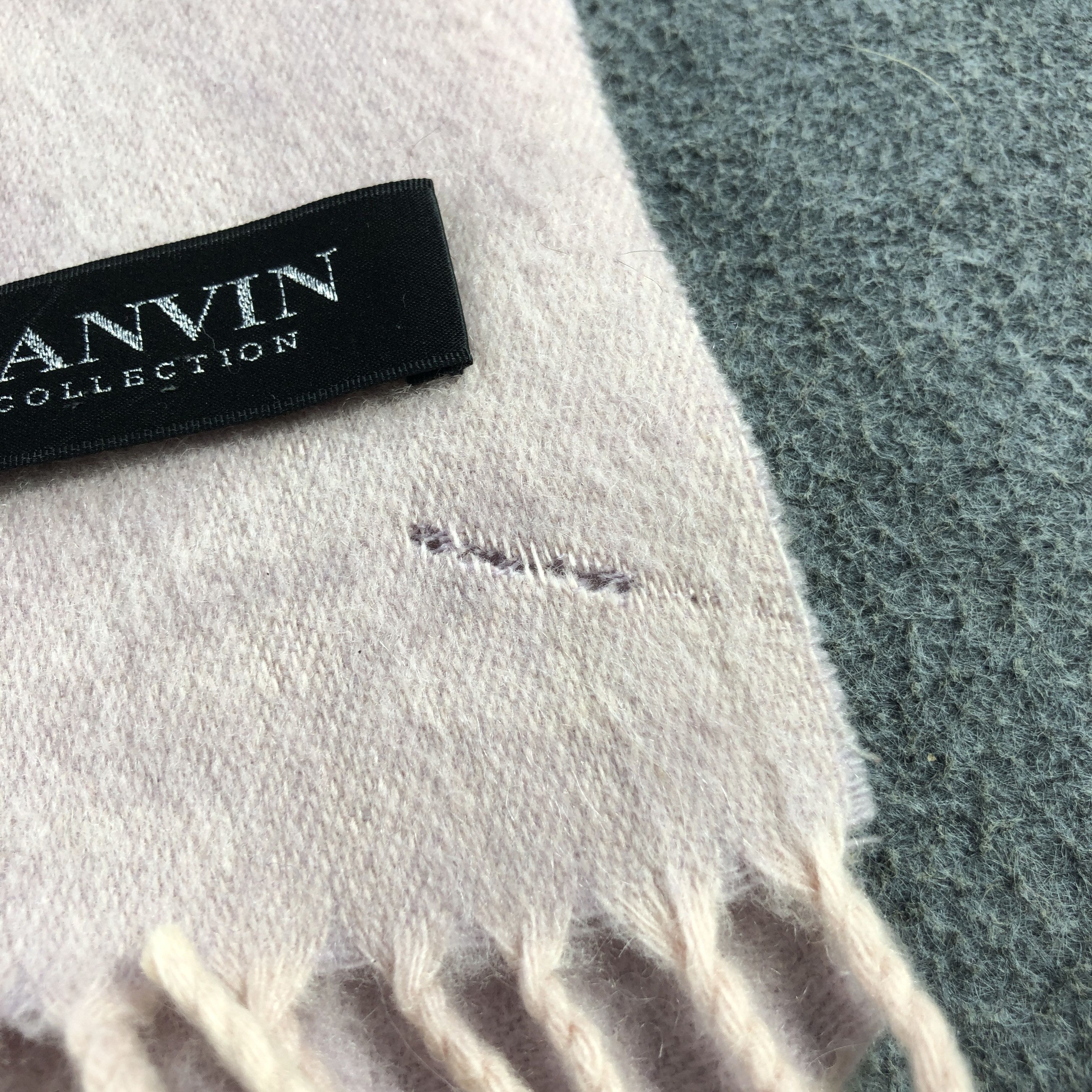 Lanvin Lanvin Big Size Cashmere Scarf Muffler V2901 Size ONE SIZE - 5 Thumbnail