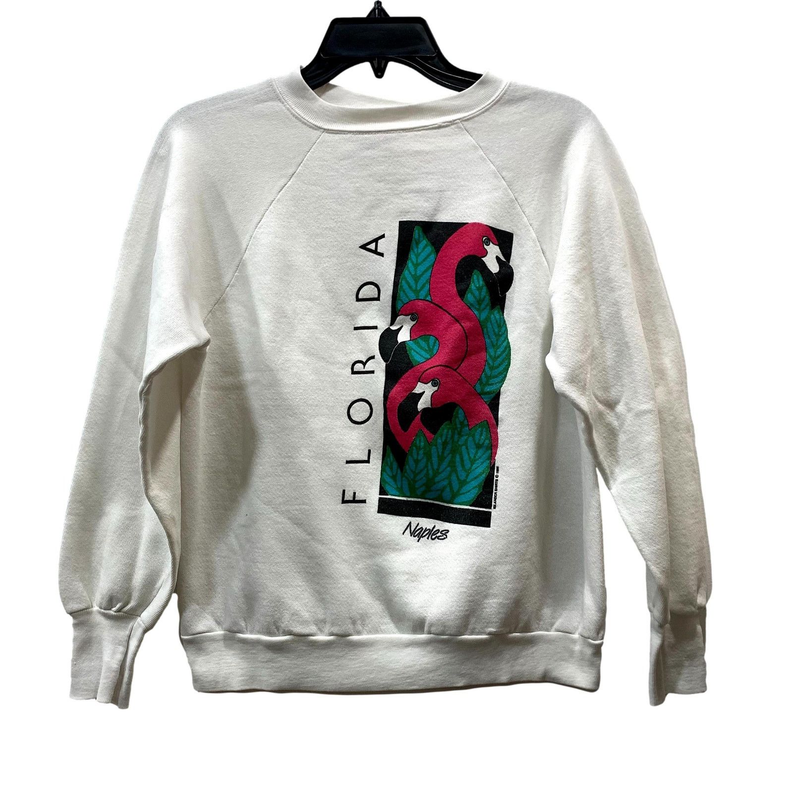 Vintage Vintage 1986 Florida Souvenir Flamingo Sweatshirt Size S / US 4 / IT 40 - 3 Thumbnail