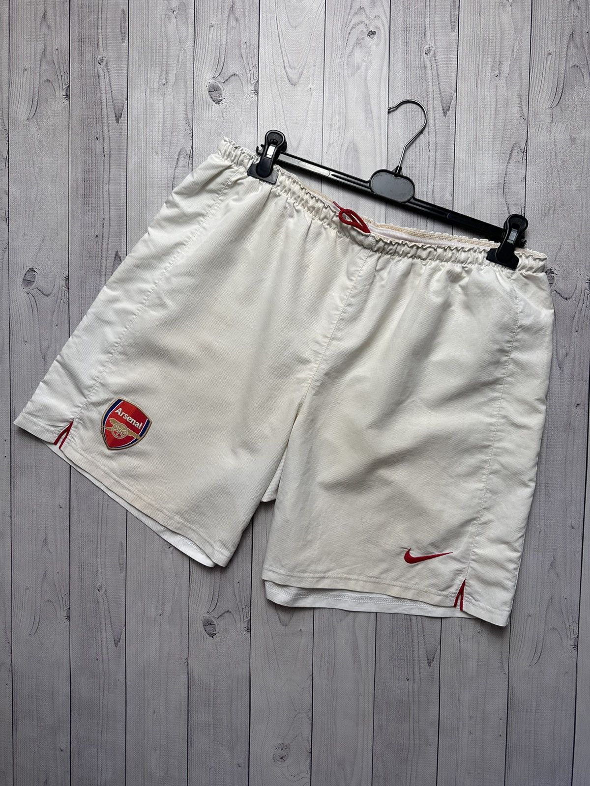 Nike × Vintage Vintage Nike Arsenal soccer shorts size XXL Size US 38 / EU 54 - 1 Thumbnail