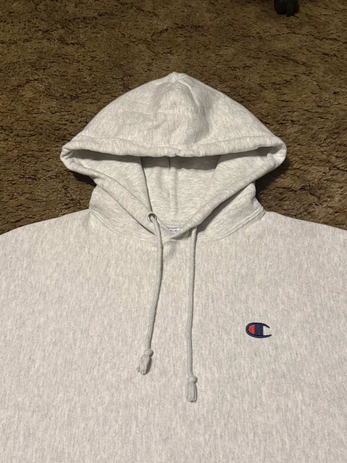 Champion Vintage Champion Small Logo Reverse Weave Hoodie Grey Medium Size US M / EU 48-50 / 2 - 2 Thumbnail
