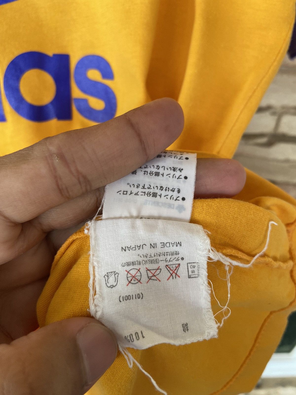 Adidas × Vintage Vintage Adidas Big Logo Double Layer Tshirt Vtg Japan Size US L / EU 52-54 / 3 - 10 Thumbnail