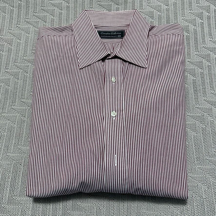 Tom James Tom James red striped custom tailored button down Size US L / EU 52-54 / 3 - 1 Thumbnail